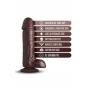 Dildo ar sēkliniekiem 20,3cm brūns - LOVERBOY - THE MOVIE STAR