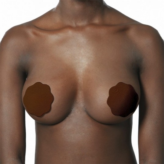 Bye Bra - Fabric Nipple Covers One-Size Brown