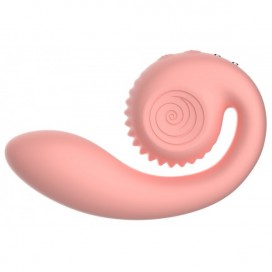 Inovatīvs dubultās stimulācijas vibrators Rozā - Snail Vibe Gizi