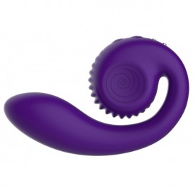 Inovatīvs dubultās stimulācijas vibrators Violets - Snail Vibe Gizi