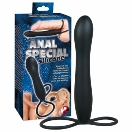 Eritellimusel dildo 15cm must - anaalne spetsiaal