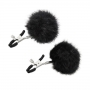 Noir pom adjustable nipple clamps black