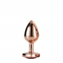 Gleaming love rose gold plug small