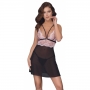 Babydoll black/pink 2xl