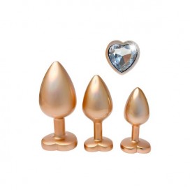 Anal plug set pearl gold - Gleaming love