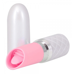 Klitora stimulators ar mēlīti rozā lusty pillow talk